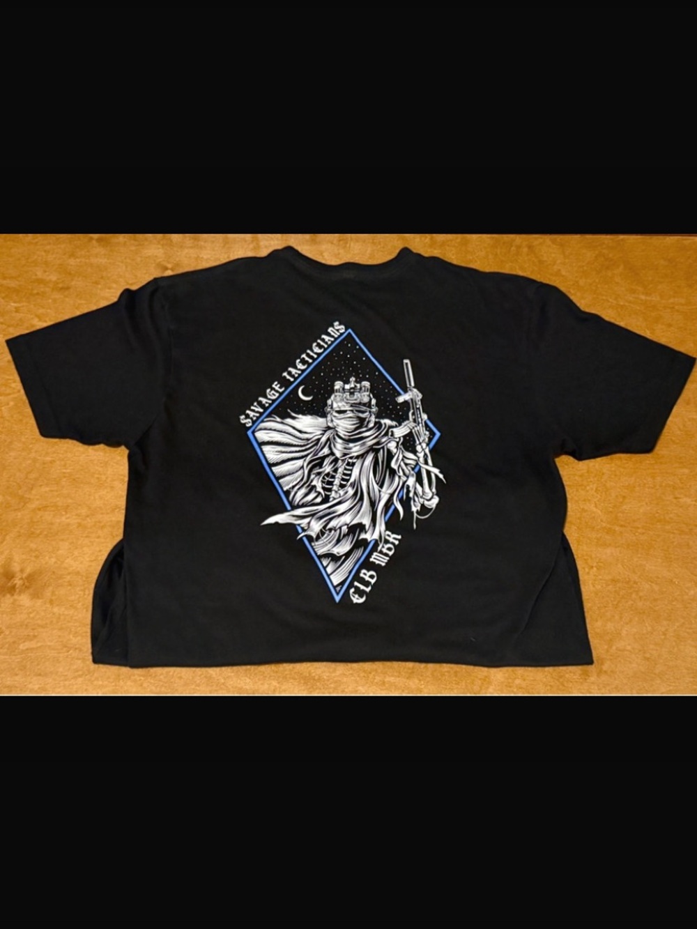 Savage Tacticians Co. Men's Short Sleeve Black Graphic Tee - Picture 5 of 6